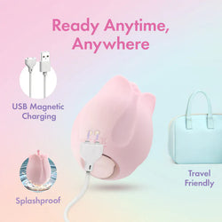 Play With Me Romantic Rose Vibrator Pink