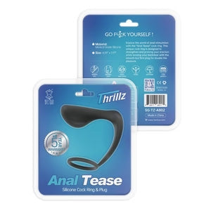 Thrillz Anal Tease Cock Ring & Plug