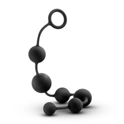 Anal Adventures Platinum Anal Beads Black 16-Inch