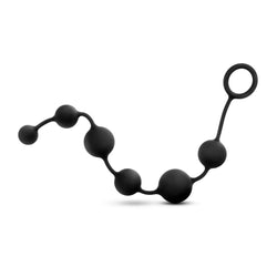 Anal Adventures Platinum Anal Beads Black 16-Inch