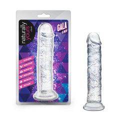 Naturally Yours Gala Sparkling Dildo Clear 6"