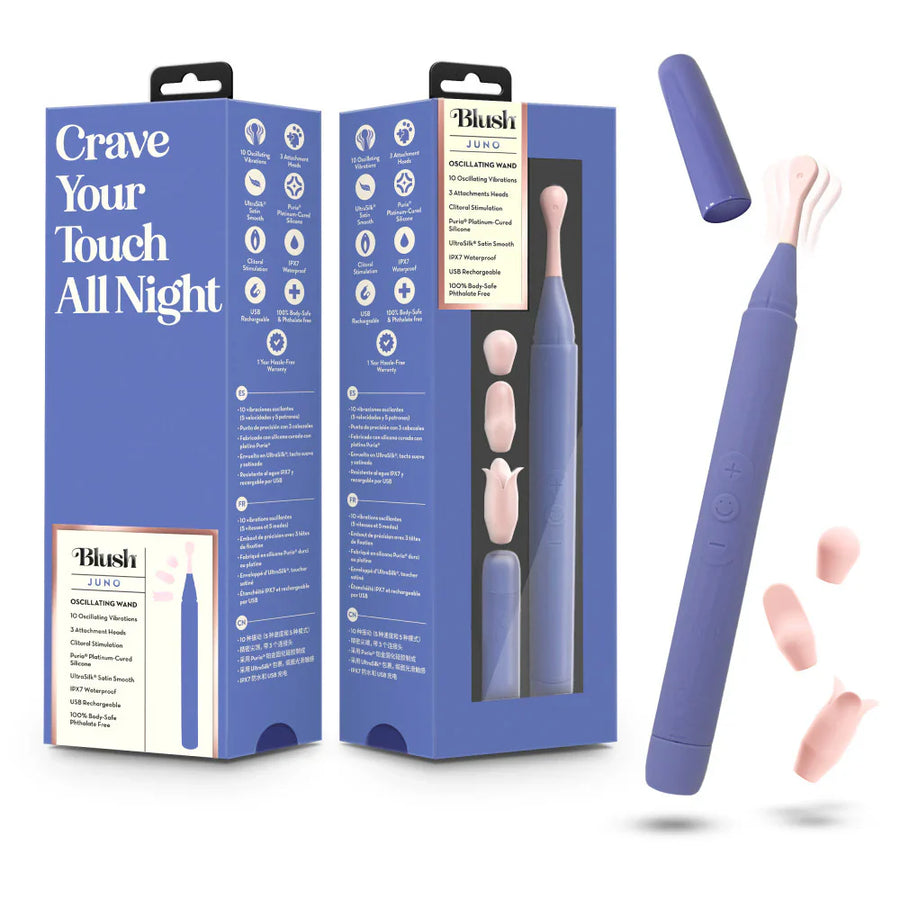Juno Oscillating Wand Vibrator Purple