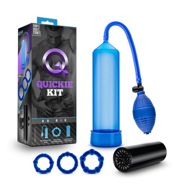 Quickie Kit Go Big Dildo Blue