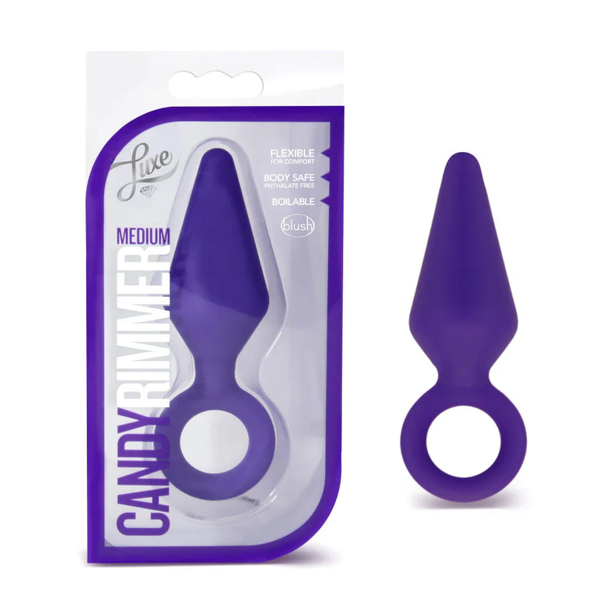 Luxe Candy Rimmer Anal Plug Purple 4.5-Inch