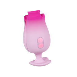 Aria Tulip Trance Suction Vibrator Pink
