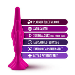 Luxe Beginner Kit Anal Plug Pink