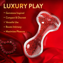 Oh My Gem Lustre Glass Anal Plug Ruby
