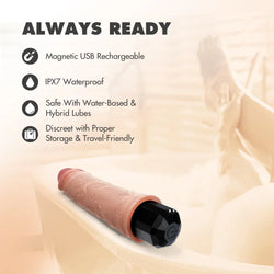 Dr. Skin Dr. Hunt Vibrating Dildo Beige 8.75"