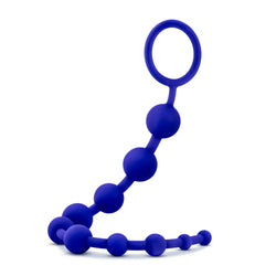 Luxe Anal Beads Indigo 12.5-Inch