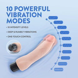 Au Naturel Vanilla Ice Dildo Beige 8.75"