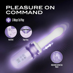 Temptasia Violet Vixen Thrusting Dildo 5.25"