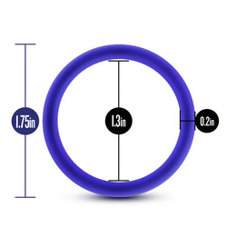 Performance Plus VS1 Penis Rings Glow Indigo 3-Pack