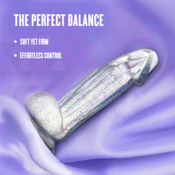 Naturally Yours Bling Sparkling Dildo Clear 7.5"