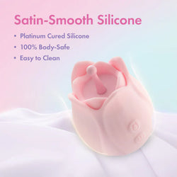 Play With Me Romantic Rose Vibrator Pink