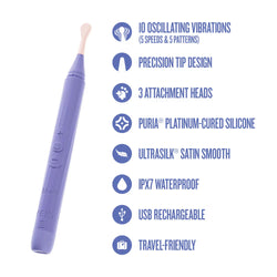 Juno Oscillating Wand Vibrator Purple
